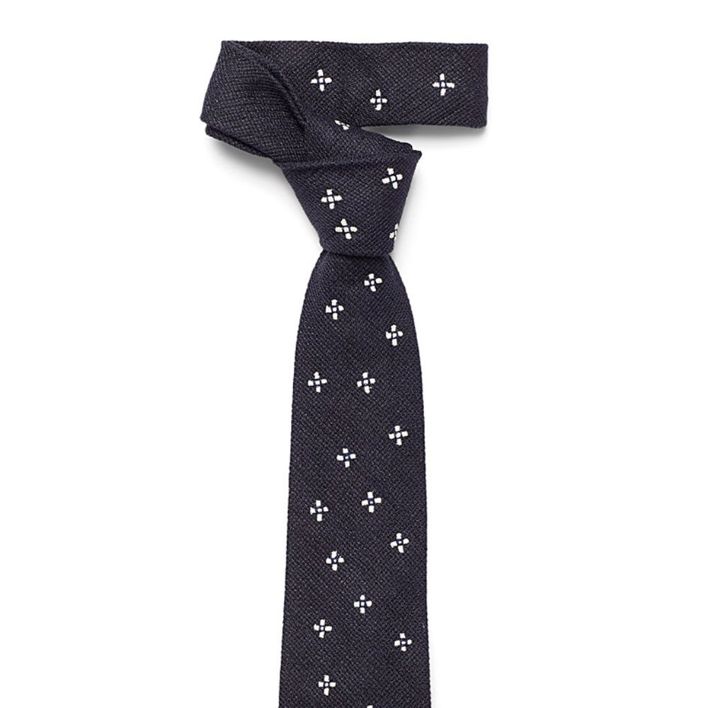 Jupe by  Jackie Geo Flower Tie Navy